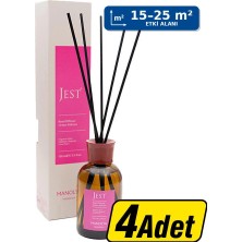 Jest Bambu Çubuklu Oda Kokusu Manolya 100 ml x 4 Adet - Çok Al Az Öde