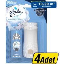 5 Adet Glade Banyo Hava Tazeleyici Cihaz + Yedek Temiz Çarşaf Ferahlığı 10 ml x 4 Adet - Çok Al Az Öde
