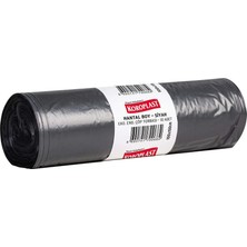 5 Adet Koroplast Eko Endüstriyel Çöp Torbası Hantal Boy 100 cm x 150 cm Siyah 10'lu Paket