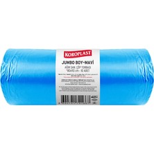 2 Adet Koroplast Ağır Sanayi Çöp Torbası Jumbo Boy 80 cm x 110 cm Mavi 800 G 10'lu Paket