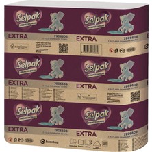 Selpak Professional Extra Z Katlama Dispenser Havlu 21,5 x 24 cm 200 Yaprak - 12'li