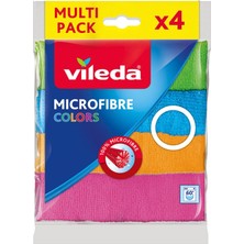 4 Adet Vileda Colors 4'lü Mikrofiber Temizlik Bezi