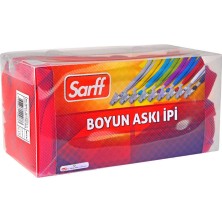 4 Adet Sarff Klipsli Askı Ipi Kırmızı 50'li Paket