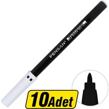 4 Adet Pensan 3003 Keçeli Kalem Siyah 10'lu Paket