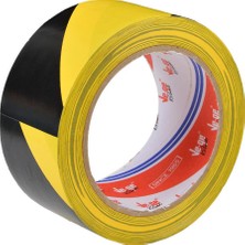 Ve-Ge Yer Işaretleme Ikaz Bandı 50 mm x 33 M Sarı / Siyah Çizgili