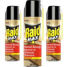 5 Adet Raid Böceksavar Max 300 ml x 3 Adet - Çok Al Az Öde