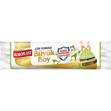 4 Adet Koroplast Extra Güçlü Çöp Torbası Büyük Boy 65 cm x 67 cm Yasemin Kokulu 10'lu Paket