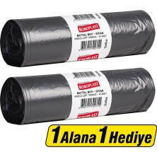 3 Adet Koroplast Çöp Torbası Horeca Battal Boy 72 cm x 95 cm Siyah 10'lu Paket - 1 Alana 1 Hediye