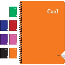 Keskin Color Cool Spiralli Pp Kapak A4 Çizgili Defter 120 Yaprak