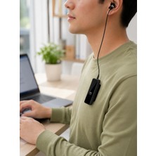 MiraLive Klipsli Tek Kulaklıklı Kablosuz Bluetooth Kulaklık Dijital Ekranlı Taşınabilir Model