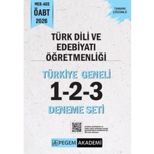 TeknoKapsül Pegem Yayınları 2026 Meb Ags Öabt Türk Dili ve Edebiyatı Öğretmenliği Tamamı Çözümlü Türkiye Geneli 1-2-3 Deneme Seti