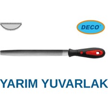 Deco Saplı Yarım Yuvarlak Eğe Orta Diş - 200-8''