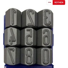 12 mm Rothen Çelik Rakam Takımı