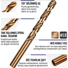 12,50 mm Deco %5 Kobaltlı Altın Seri Matkap Ucu