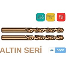Deco Altın Seri Kobaltlı Matkap Ucu - Q18,5