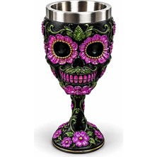 Magicool Day Of The Dead Şeker Kuru Kafa Tasarımlı 3D Çelik Kadeh Bardak ALK6513