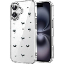 Northcity Apple iPhone 16 Plus Uyumlu Fiyonk Desenli Kapak - Desen 1