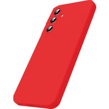 Givoria Samsung Galaxy S25 Fe Nano Içi Kadife Silikon - Kırmızı GZMNR9-49DJ4DF