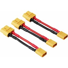 Merfi Store Adet Erkek Xt-30 Kadın Xt-60 Fiş Adaptörü XT30 XT60 Fpv 16AWG 1.96 Inç Kablo (3'lü Paket)