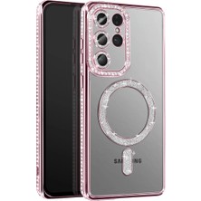 Hazal Boutique Samsung Galaxy S26 Ultra Joke Simli Magneticsafe Kılıf - Pembe