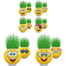 24'lü Karışık Çimoji Emojili Figürlü Yuvarlak Çim Adamlar Okul ve Okul Öncesi Hediyelik BAMBMNM526