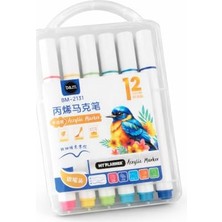12 Renk Akrilik Marker Kalem Seti