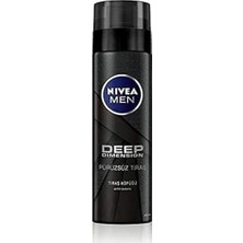 Nıvea Men Erkek Deep Dimension Tıraş Köpüğü 200 Ml, Kusursuz Tıraş,aktif Karbon, Kaygan Tıraş Deneyimi