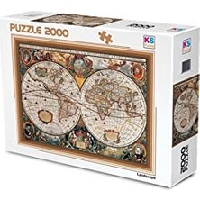 - 17TH Centruy World Map 2000 Parça Puzzle