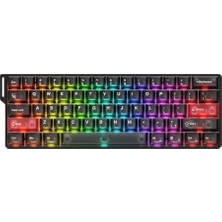 Dareu Cool 60 Black-Clear%60 Ice Blade Manyetik Switch 8k Hz He Hotswap Rgb Ingilizce Gaming Klavye
