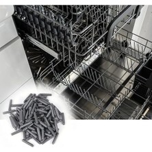 100 Adet Gri - Bulaşık Makinesi Sepet Ucu Plastik Kapak - Pas ve Çizilme Önleyici Koruyucu - Tamir Seti