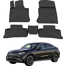 Mercedes Glc 2024-2026 ile Uyumlu 4.5d Araç Paspası | Araç Özel Havuzlu Oto Paspası | Tam Uyum Yüksek Kenarlı Siyah Paspas