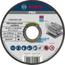Bosch Professional Kesme Diski Düz Standart Inox Rapido Için, 2608603254