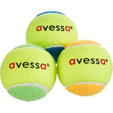 Avessa Tenis Topu, 3'lü Paket, Hobi ve Amatör Kullanım, Renkli, TT-200