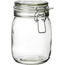 Ikea Kavanoz Hava Geçirmez Kilitli Kapağa Sahiptir Contalı Aroma Koruyucu A Kalite 1 Lt 17X12 cm