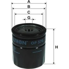 Filtron OP570 Yağ Filtresi