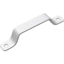 Proalet Demir Doğrama Kulbu, Ahşap ve Metal Kapak Kulbu, Kolay Montaj, Dayanıklı, Boyalı, Tutma Aparatı, Estetik Görünüm, Kapı, Dolap ve Mobilya Aksesuarı (Beyaz, 4 Adet, 115 Mm)