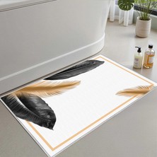 Monnhein Banyo Paspası, Yumuşak Banyo Halısı, Kaymaz Dot Tabanlı, Su Emici, Makinede Yıkanabilir - 40 x 60 cm
