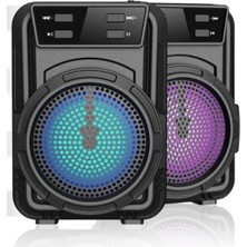 Işıklı Kablosuz Hoparlör Bluetooth Speaker Ses Bombası Mini LED Işıklı Fmradyo/sdkart/usb GRAND-1360