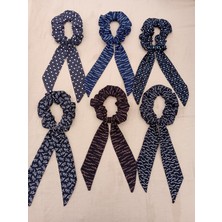 Büyük Boy Kuyruklu Scrunchie Saç Lastiği 6'lı Set