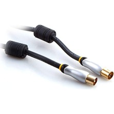 Hytech HY-P610, RG6U6 F M To 9.5 Tv F Kablo, 1.5 M, Beyaz
