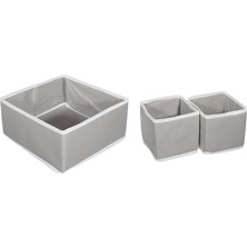 Helen's Home 4'lü Kelebek Dolap Içi ve Çekmece Içi Düzenleyici Organizer Giysi, Çorap, Iç Çamaşırı Saklama Kutu Seti