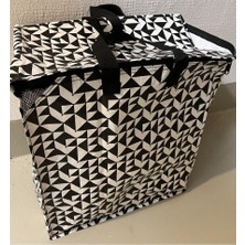 Ikea Knalla - Çanta Siyah/beyaz (47 Litre)