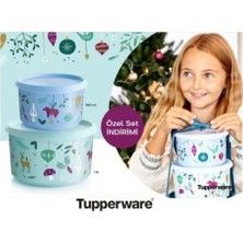 Tupperware Tek Dokunuş Yılbaşı 2li Saklama Kabı
