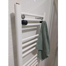Havlupan Radyatör Askısı, Banyo Askısı, Bornoz Askısı, Kolay Kurulum, Havlu Kıyafet Askısı, Banyo Kurutmalık (Siyah)
