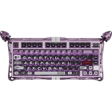 Gravastar Mercury V75 Pro He Hall Effect Manyetik Switch Gaming Klavye, Hot-Swappable, Rapid Trigger, 8000Hz, 0.125MS Ultra Düşük Gecikme, Kablolu, Rgb Işıklı, Ingilizce Q, Iron Purple