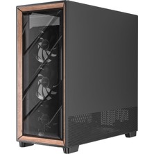 Antec Flux Pro, 6x Pwm Fan Dahil, Ahşap Ön Panel, Ishift Psu 90° Montaj, Type-C, 420MM Radyatör Desteği, Sıcaklık Göstergeli, Tam Kule E-Atx Pc Kasası, Siyah