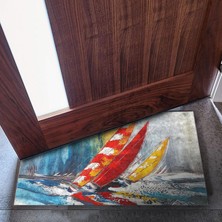 Monnhein Kapı Önü Paspası - Modern ve Şık Kapı Paspası | Ev, Ofis ve Dış Mekân Kullanımı Için (Rüzgarın Kanatları) 45X65