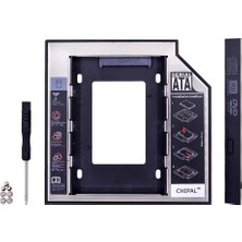 Lunatic 1647 9,5 mm 2,5 Inç SSD HDD Sabit Disk Için Sürücü Sata 3 (Dizüstü Bilgisayar) Sabit Sürücü Çerçevesi SSD Veya Sata Diskinizi Harddisk Yuvasına Takıp, Bu Cihaz Da Dvd/cd Okuyucusuna Takılır