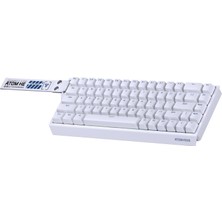 Fantech MK811 Atom HE68 White Magnetic Emerald Switch 8k Hz Hall Effect Ingilizce Gaming Klavye