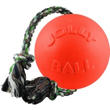 Jolly Pets Romp-N-Roll Ip ve Top Köpek Oyuncağı, 4,5 Inç/small, Turuncu